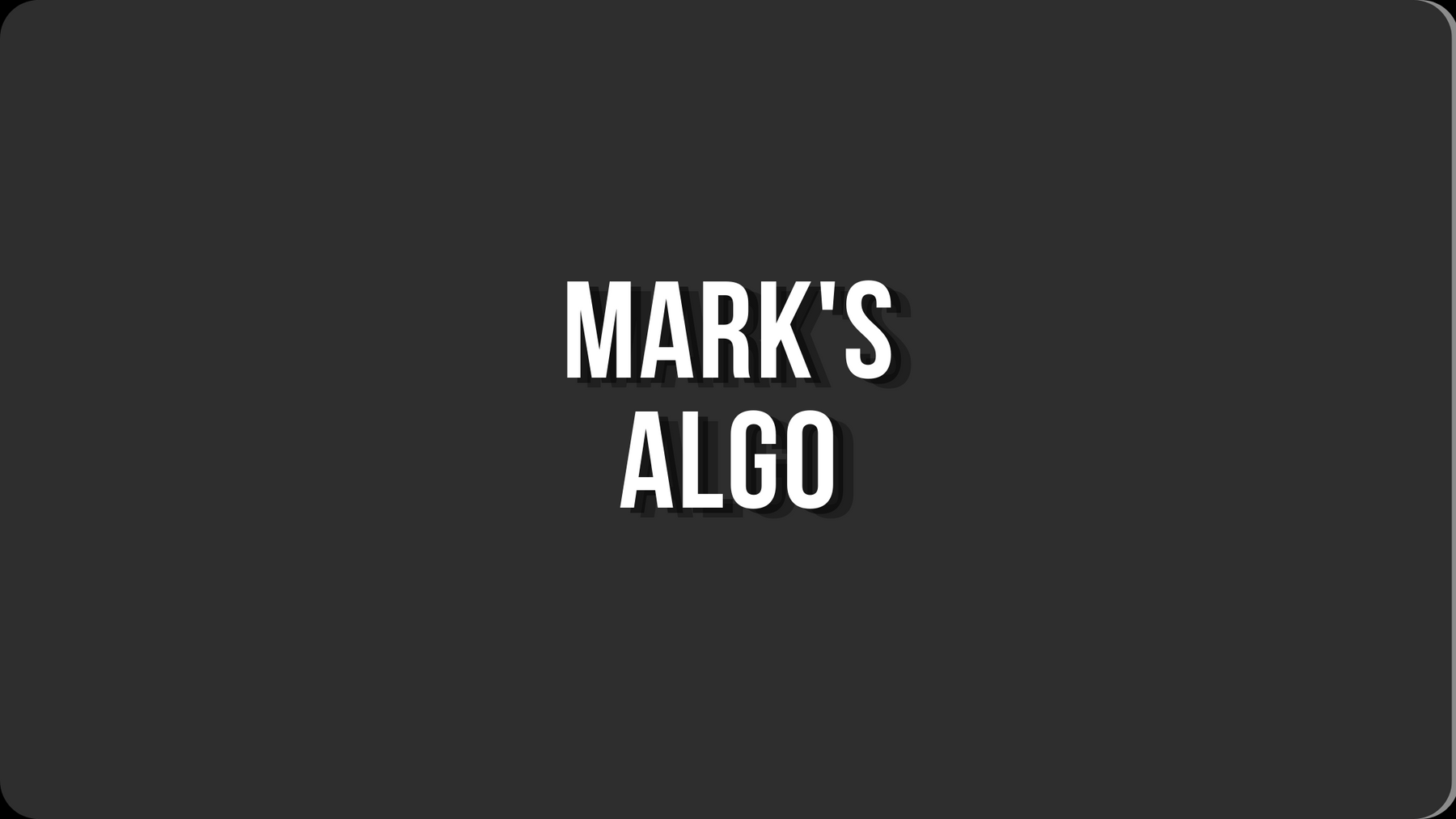 Mark’s Algorithm Automated
